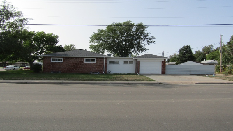 North side of house/garage