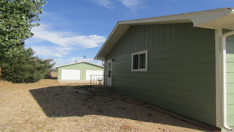 Driveway at west side of house